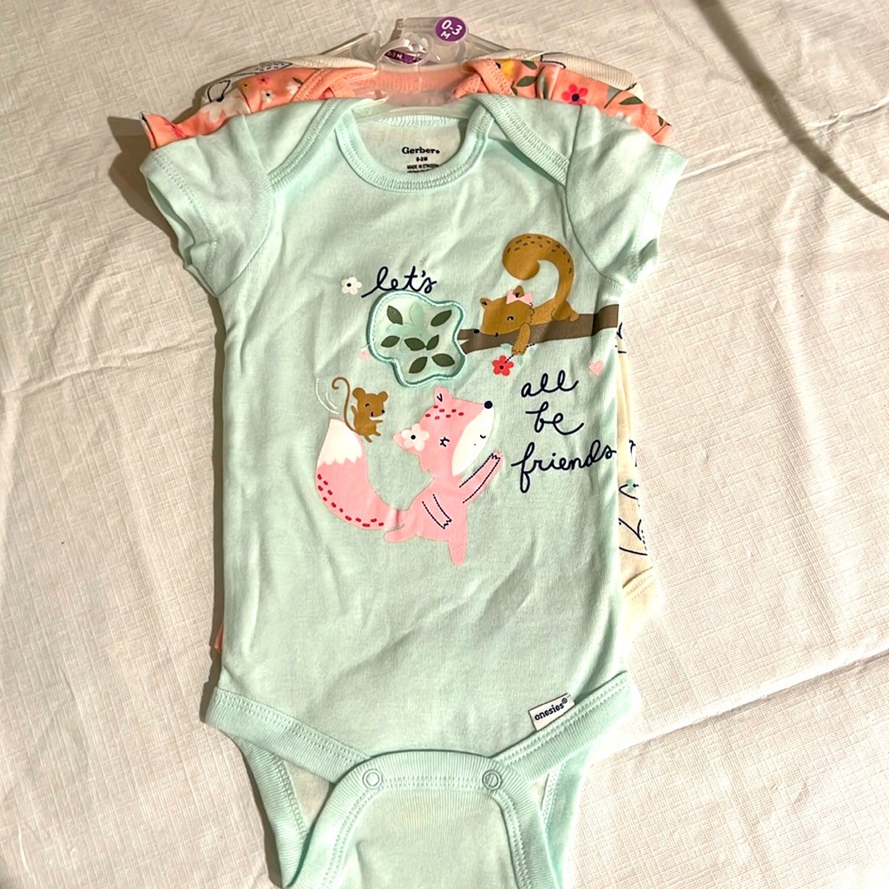3 piece fall themed onesies Brand new with tags!!